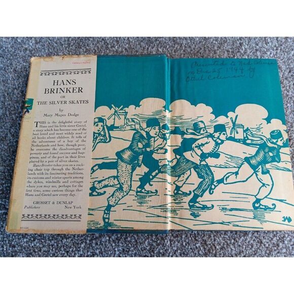 Hans Brinker or the Silver Skates (A Story of Life in Holland) With Dust Jacket - Picture 4 of 13